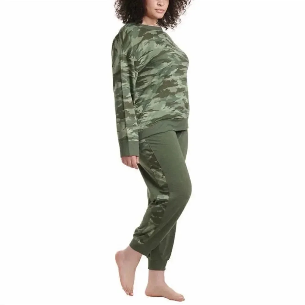 Woman’s camouflage two piece pajama set